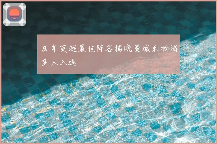 历年英超最佳阵容揭晓曼城利物浦多人入选